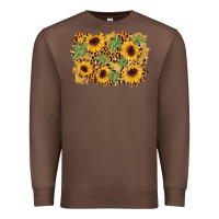 Chestnut cactus leopard sunflower glitter background Premium Sweatshirt - AdoDesignShop