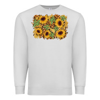 Dove Grey cactus leopard sunflower glitter background Premium Sweatshirt - AdoDesignShop