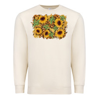 Sandshell cactus leopard sunflower glitter background Premium Sweatshirt - AdoDesignShop