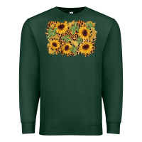Sports Green cactus leopard sunflower glitter background Premium Sweatshirt - AdoDesignShop
