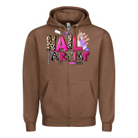 Chestnut nail artist Zipper Hoodie - AdoDesignShop