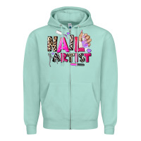 Seafoam nail artist Zipper Hoodie - AdoDesignShop