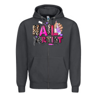 Smoke nail artist Zipper Hoodie - AdoDesignShop