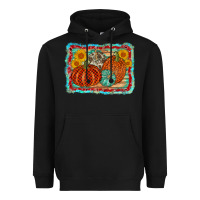 Black pumpkin sunflower Heavyweight Hoodie - AdoDesignShop