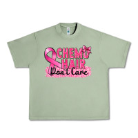 Oil Green Breast Cancer Chemo hair don't care Urban Heavy Tee - FaDigitalArtStudio