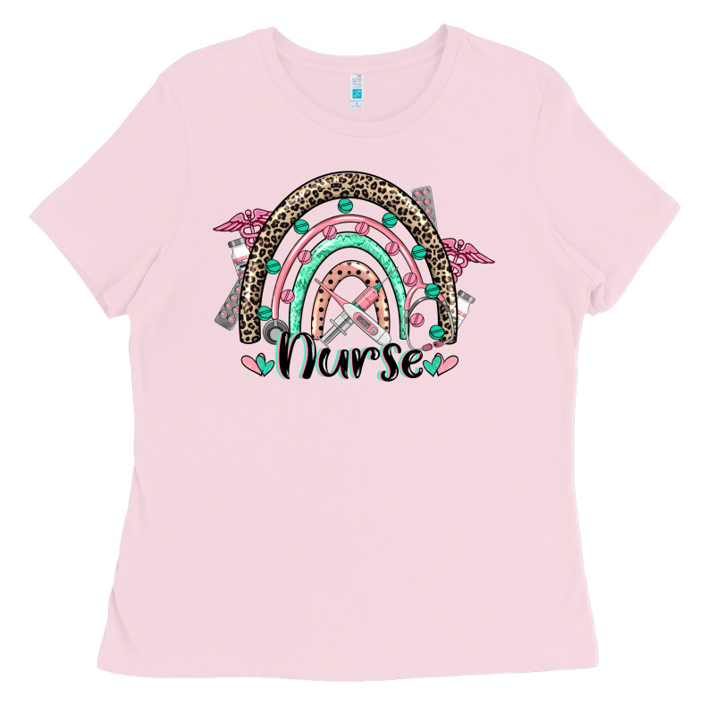 Nurse Rainbow Ladies Tee by CowGirlArtShop | Teevron