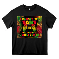 Black i paused my game Heavy Core Tee - TumblerDesignByShophia