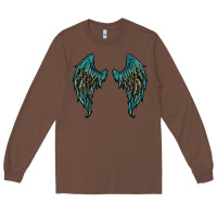 Chestnut turquoise leopard wings Long Sleeve Tee - RanaPortraitStore