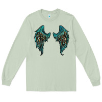 Matcha turquoise leopard wings Long Sleeve Tee - RanaPortraitStore