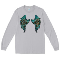 Moon Dust turquoise leopard wings Long Sleeve Tee - RanaPortraitStore