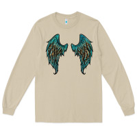 Mushroom turquoise leopard wings Long Sleeve Tee - RanaPortraitStore