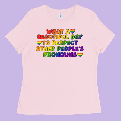 What A Beautiful Day To Respect Other People's Ladies Tee Designed By Cowgirlartshop