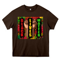 Chocolate Brown black lives matter juneteenth Heavy Core Tee - TumblerDesignByShophia