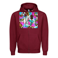 Burgundy hair stylist Zipper Hoodie - AdoDesignShop