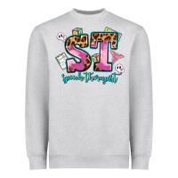 Heather Grey speech therapist Heavyweight Sweatshirt - AdoDesignShop