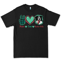 Black Peace Love Border Collie Premium Tee - Jasminsmagicworld