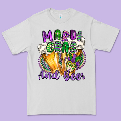 Mardi Gras And Beer Premium Tee Designed By Cowgirlartshop