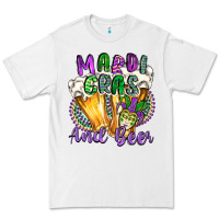 White mardi gras and beer Premium Tee - CowGirlArtShop