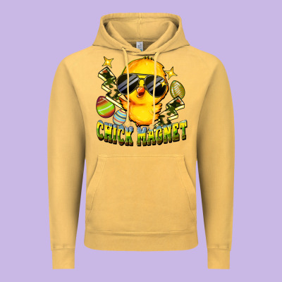 Chick Magnet Vintage Hoodie Designed By Fadigitalartstudio