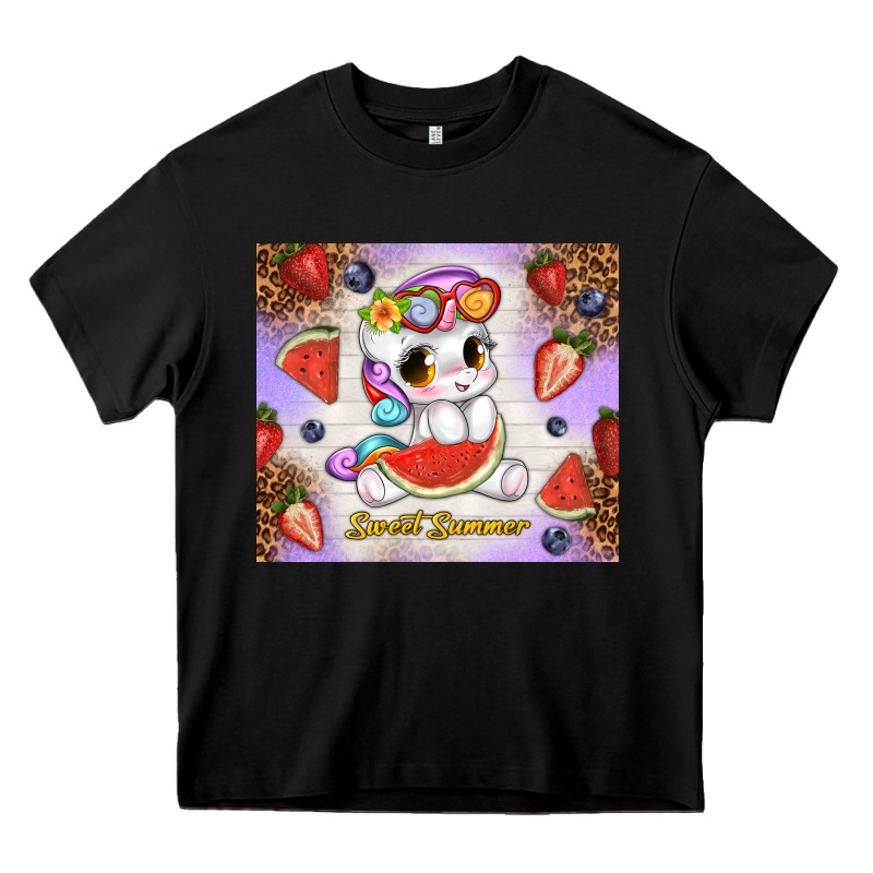 Sweet Summer Cute Unicorn Heavy Core Tee by TumblerDesignByShophia | Teevron
