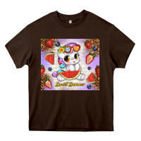 Chocolate Brown sweet summer cute unicorn Heavy Core Tee - TumblerDesignByShophia