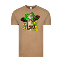 Vintage Coffee St. Patrick's Day cow Vintage Tee - OliviaCreatesArt