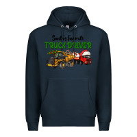 Santa's Favorite Truck Driver Premium Hoodie | Teevron