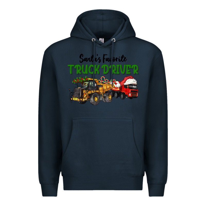 Santa's Favorite Truck Driver Premium Hoodie by LillyAllenDesigns | Teevron