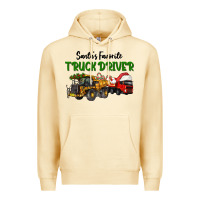 Pina Colada Santa's Favorite Truck Driver Premium Hoodie - LillyAllenDesigns
