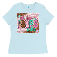 Baby Blue Oh for peeps sake tumbler Easter Day Ladies Tee - HowdyJamesFarm