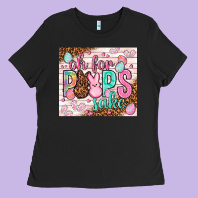 Oh For Peeps Sake Tumbler Easter Day Ladies Tee Designed By Howdyjamesfarm