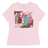 Bubblegum Pink Oh for peeps sake tumbler Easter Day Ladies Tee - HowdyJamesFarm