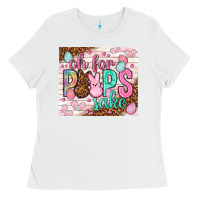 White Oh for peeps sake tumbler Easter Day Ladies Tee - HowdyJamesFarm