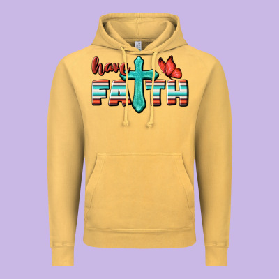 Have Faith Vintage Hoodie Designed By Bundleandbundleshop