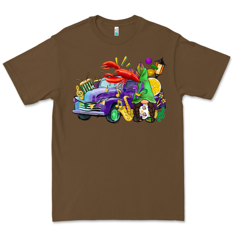 Mardi Gras Gnome On The Truck Premium Tee by CowGirlArtShop | Teevron