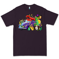 Plum mardi gras gnome on the truck Premium Tee - CowGirlArtShop
