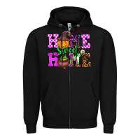Black halloween home sweet home Zipper Hoodie - AdoDesignShop