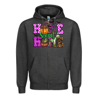 Charcoal Heather halloween home sweet home Zipper Hoodie - AdoDesignShop
