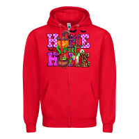 Red halloween home sweet home Zipper Hoodie - AdoDesignShop