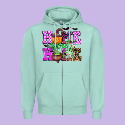 Halloween Home Sweet Home Zipper Hoodie Designed By Adodesignshop