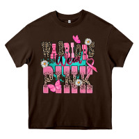 Chocolate Brown Warriors wear pink Cancer Awareness Heavy Core Tee - HowdyJamesFarm