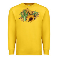 Lemon cactus leopard sunflower glitter  patch Premium Sweatshirt - AdoDesignShop