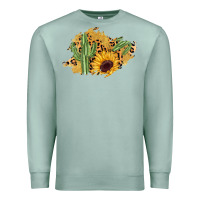 Seafoam cactus leopard sunflower glitter  patch Premium Sweatshirt - AdoDesignShop