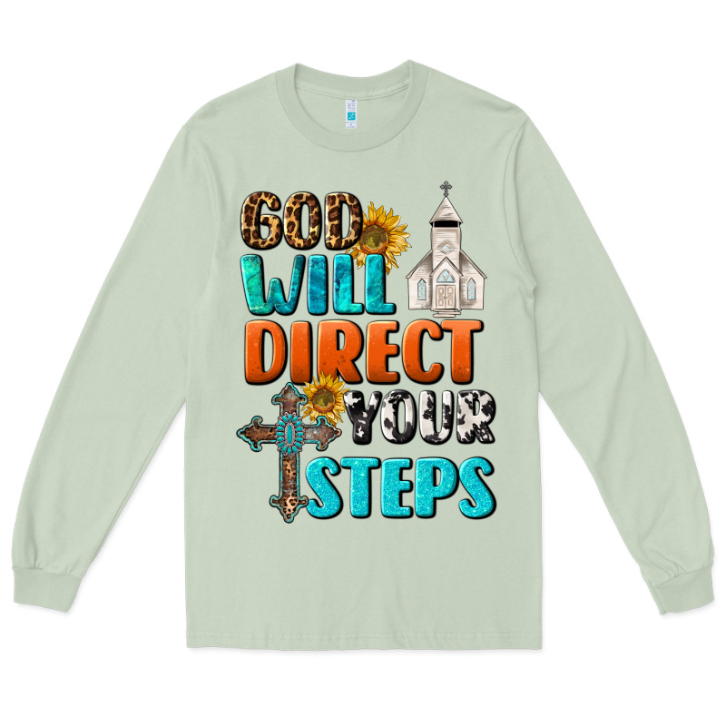 God Will Direct Your Steps Long Sleeve Tee by BundleAndBundleShop | Teevron