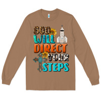 Toasted Coconut God Will Direct Your Steps Long Sleeve Tee - BundleAndBundleShop