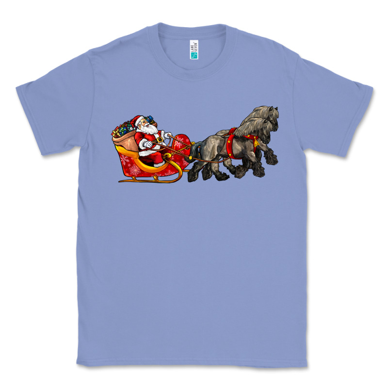 Santa Riding His Sleigh With Gifts Classic Tee by CowGirlArtShop | Teevron