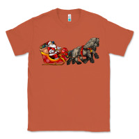 Copper santa riding his sleigh with gifts Classic Tee - CowGirlArtShop