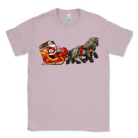 Lilac santa riding his sleigh with gifts Classic Tee - CowGirlArtShop