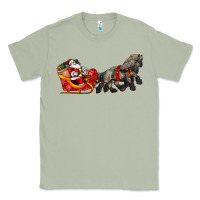 Matcha santa riding his sleigh with gifts Classic Tee - CowGirlArtShop