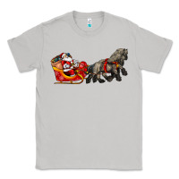 Moon Dust santa riding his sleigh with gifts Classic Tee - CowGirlArtShop